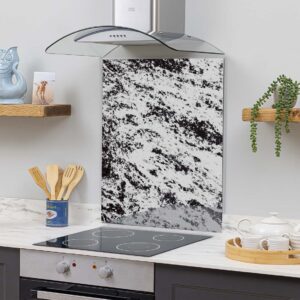 Dappled Toughened Antique Mirror Splashback for Kitchen with Vintage Finish